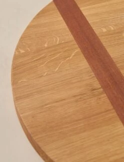 Handcrafted Round Oak Serving Board By EtúHOME -Home Decor Sale Lulu and Georgia HandcraftedOakServingBoard Round L0481935 431 Product