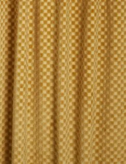 Hi-Lo Checker Velvet Curtain Panel By SarahSherman Samuel -Home Decor Sale Lulu and Georgia Hi LoCheckerVelvetCurtainPanelbySarahShermanSamuel Goldenrod L0476504 103 Product 2