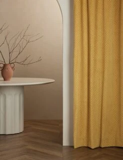 Hi-Lo Checker Velvet Curtain Panel By SarahSherman Samuel