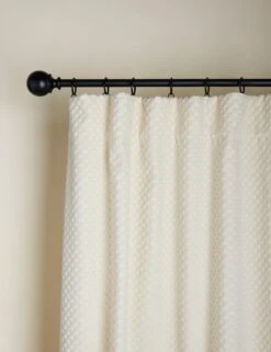 Hi-Lo Checker Velvet Curtain Panel By SarahSherman Samuel -Home Decor Sale Lulu and Georgia Hi LoCheckerVelvetCurtainPanelbySarahShermanSamuel Ivory L0476508 51 Product