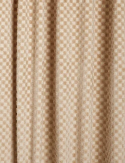 Hi-Lo Checker Velvet Curtain Panel By SarahSherman Samuel -Home Decor Sale Lulu and Georgia Hi LoCheckerVelvetCurtainPanelbySarahShermanSamuel Natural L0476512 97 Product 2