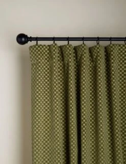 Hi-Lo Checker Velvet Curtain Panel By SarahSherman Samuel -Home Decor Sale Lulu and Georgia Hi LoCheckerVelvetCurtainPanelbySarahShermanSamuel Olive L0476516 48 Product