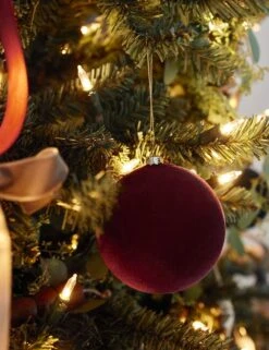 Velvet Ball Ornament (Set Of 2) By Cody Foster And Co -Home Decor Sale Lulu and Georgia Holiday Ornaments 3 SITE CROP Lifestyle