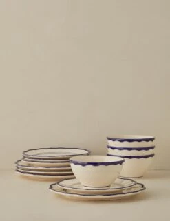 Stoneware Dinnerware By Maison Madison -Home Decor Sale Lulu and Georgia JaneEarthenwareDinnerwarebyMaisonMadison 12 PieceSetWithCerealBowl L0479429 0131 product