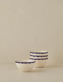Stoneware Dinnerware By Maison Madison -Home Decor Sale Lulu and Georgia JaneEarthenwareDinnerwarebyMaisonMadison CerealBowls Setof4 L0479430 0275 product