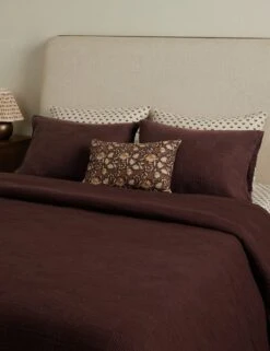 Sacha Linen Pillow -Home Decor Sale Lulu and Georgia KingsleyShams Merlot Standard A0658506 1771 Lifestyle 1c77bcb5 bd2b 4ec0 b09f cd3b0f931350