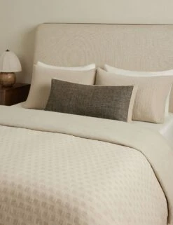 Laba Linen Silk Box Pillow By DISC Interiors -Home Decor Sale Lulu and Georgia LabaBoxPillowbyDISCInteriors Black Lumbar A0658645B 1690 Lifestyle