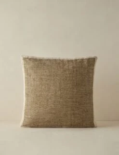 Laba Linen Silk Box Pillow By DISC Interiors -Home Decor Sale Lulu and Georgia LabaBoxPillowbyDISCInteriors Khaki A0658646B 45 Product