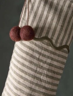 Lanie Linen Stocking By Sarah Sherman Samuel -Home Decor Sale Lulu and Georgia LanieLinenStockingbySarahShermanSamuel Evergreen A0659430 292 Product