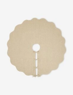 Lanie Tree Skirt By Sarah Sherman Samuel -Home Decor Sale Lulu and Georgia LanieLinenTreeSkirtbySarahShermanSamuel Taupe A0661255 0940 Product