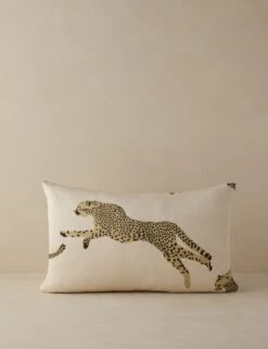 Leaping Cheetah Pillow By Scalamandre -Home Decor Sale Lulu and Georgia LeapingCheetahPillowbyScalamandre Dune Lumbar L0485485 673 Product