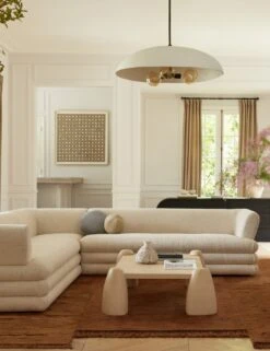 Velvet Round Pillow By Sarah Sherman Samuel -Home Decor Sale Lulu and Georgia LivingRoomII 1092 Site Crops Lifestyle 3