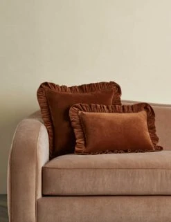 Mauree Velvet Pillow -Home Decor Sale Lulu and Georgia MaureeVelvetPillowCoverGroupshot Chestnut 0631 product