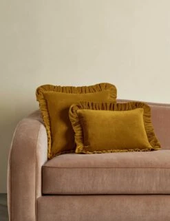 Mauree Velvet Pillow -Home Decor Sale Lulu and Georgia MaureeVelvetPillowCoverGroupshot Mustard 0638 product