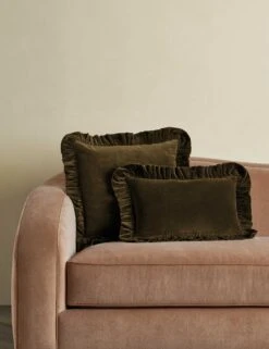 Mauree Velvet Pillow -Home Decor Sale Lulu and Georgia MaureeVelvetPillowCoverGroupshot Olive 0642 product