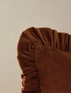 Mauree Velvet Pillow -Home Decor Sale Lulu and Georgia MaureeVelvetPillowCover Chestnut A0658960B 333 Product