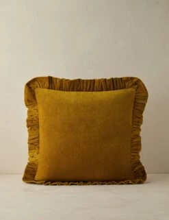 Mauree Velvet Pillow -Home Decor Sale Lulu and Georgia MaureeVelvetPillowCover Mustard A0658968B 341 Product