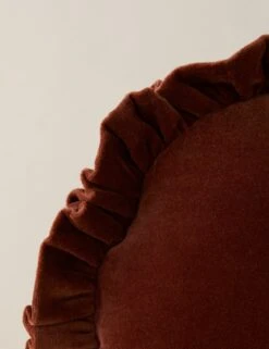 Mauree Velvet Round Pillow -Home Decor Sale Lulu and Georgia MaureeVelvetPillow Sangria Round A0659827 467 Product