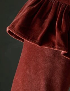 Mauree Velvet Stocking -Home Decor Sale Lulu and Georgia MaureeVelvetStocking Sangria A0659380 281 Product