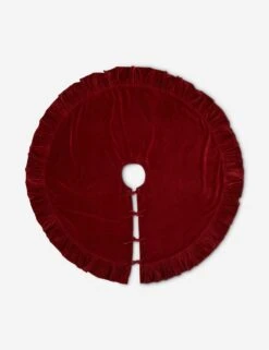 Mauree Velvet Tree Skirt -Home Decor Sale Lulu and Georgia MaureeVelvetTreeSkirt Cherry A0661262 0995 Product
