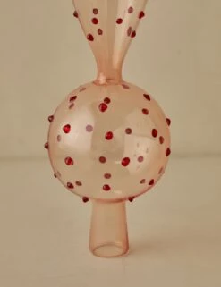 Milay Glass Finial Tree Topper -Home Decor Sale Lulu and Georgia MilayGlassTreeTopper PinkandRed A06610565 Product
