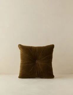 Monroe Velvet Pillow -Home Decor Sale Lulu and Georgia MonroeVelvetSquarePillow Olive A0660674 1244 Product
