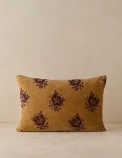 Montreal Velvet Pillow -Home Decor Sale Lulu and Georgia MontrealVelvetPillow Sand Lumbar A0661036B 497 Product