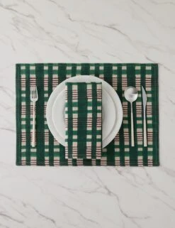 Musetta Table Linens -Home Decor Sale Lulu and Georgia MusettaLinenPlacemat Setof4 Green A0661238 710 Product