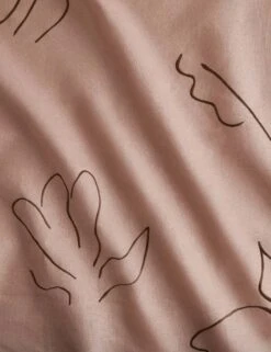 Narsi Embroidered Linen Fabric By Sarah Sherman Samuel -Home Decor Sale Lulu and Georgia NarsiEmbroideredLinenFabric Blush L0490250 0678 Product