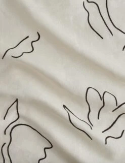 Narsi Embroidered Linen Fabric By Sarah Sherman Samuel -Home Decor Sale Lulu and Georgia NarsiEmbroideredLinenFabric Ivory L0490249 0676 Product