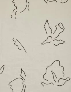 Narsi Embroidered Linen Fabric By Sarah Sherman Samuel -Home Decor Sale Lulu and Georgia NarsiEmbroideredLinenFabric Ivory L0490249 0704 Product