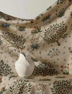 Orchard Viscose Fabric By Morris & Co. -Home Decor Sale Lulu and Georgia Orchard Viscose Fabric by Morris Co. Olive and Gold L0483726 0234 product