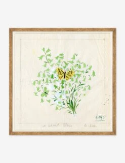 Clochettes Et Papillon II Print By Paule Marrot