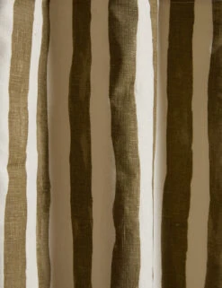 Painterly Stripe Linen Curtain Panel By Sarah Sherman Samuel -Home Decor Sale Lulu and Georgia PainterlyStripeLinenCurtainPanel DarkOlive 50 x96 4607 Product