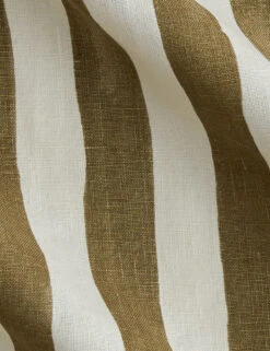 Painterly Stripe Linen Fabric By Sarah Sherman Samuel -Home Decor Sale Lulu and Georgia PainterlyStripeLinenFabric DarkOlive L049025132 Detail Product