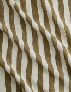 Painterly Stripe Linen Fabric By Sarah Sherman Samuel -Home Decor Sale Lulu and Georgia PainterlyStripeLinenFabric DarkOlive L049025132 Product
