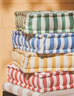 Sunday Indoor / Outdoor Box Pillow -Home Decor Sale Lulu and Georgia Pillow stacks 4118 Site Crop Lifestyle