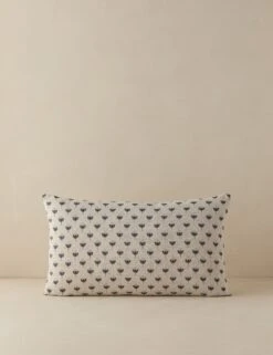 Poiret Linen Pillow -Home Decor Sale Lulu and Georgia PoiretLinenPillow Fern Denim Lumbar A0660739B 901 Product