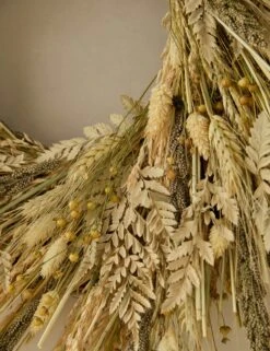 Preserved Gathered Grains Wreath -Home Decor Sale Lulu and Georgia PreservedGatheredGrainsWreath A0661527 618 Product