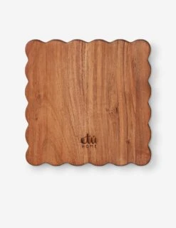 Scalloped Wood Appetizer Cheese Boards (Set Of 2) By EtúHOME -Home Decor Sale Lulu and Georgia RMN636AU2 etuhome Square Scalloped Board Duo 21copy 1 Product