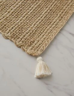 Tassel Placemats (Set Of 4) By Tallo De Olivo -Home Decor Sale Lulu and Georgia RectangularPlacematwithTassels setof4 L0491288 388 Product