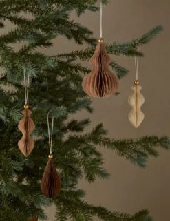 Revel Paper Ornaments (set Of 4) -Home Decor Sale Lulu and Georgia RevelPaperOrnaments setof4 Neutral A0661070 266 Product