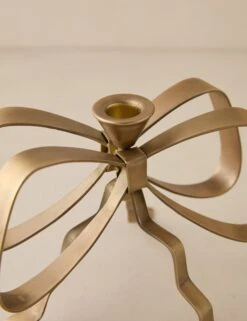 Ribbon Candlestick By Sarah Sherman Samuel -Home Decor Sale Lulu and Georgia RibbonCandlestickbySSS Brass A0661312 499 Product