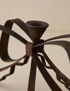 Ribbon Candlestick By Sarah Sherman Samuel -Home Decor Sale Lulu and Georgia RibbonCandlestickbySSS Patina A0660700 487 Product