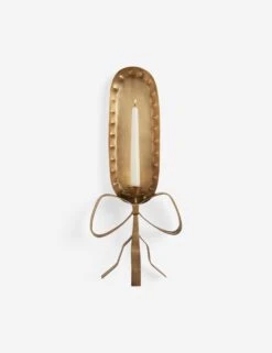 Ribbon Candle Sconce By Sarah Sherman Samuel -Home Decor Sale Lulu and Georgia RibbonWallSconcebySarahShermanSamuel Brass A0661353 0598 Product