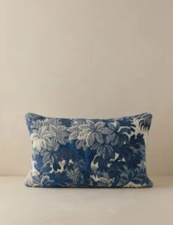 Ridge Edge Pillow By Scalamandre -Home Decor Sale Lulu and Georgia RidgeEdgePillow BlueShadow Lumbar A0661222 885 Product