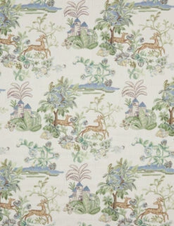 Roland Viscose Fabric -Home Decor Sale Lulu and Georgia Roland Viscose Fabric Sage and Blue L0484975 1