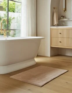 Nell Organic Cotton Bath Mat -Home Decor Sale Lulu and Georgia SITE CROP Lulu and Georgia BATH1 NellOrganicCottonBathMat Blush 24x35 A0657970 50 Lifestyle