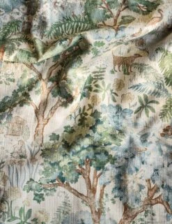 The Stumpery Cotton Fabric By Sanderson -Home Decor Sale Lulu and Georgia Sanderson Highgrove TheStumpery 227324 Product