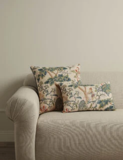 Kelmescott Linen Pillow By Scalamandre -Home Decor Sale Lulu and Georgia ShenyangPrintLinenPillowbyScalamandreGroupshot Parchment 0044 product